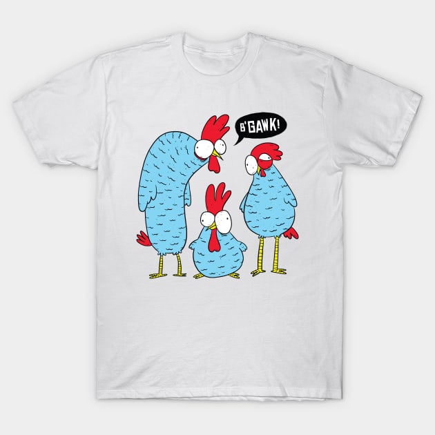 Crazy Chickens T-Shirt by 2P-Design